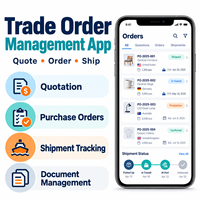 Développement d'applications de gestion des commandes internationales fiables pour iOS et Android avec devis et commandes d'achat LionCreate