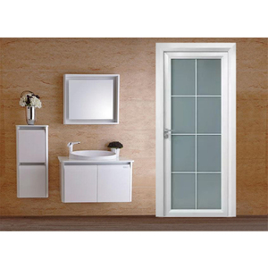 Vetro smerigliato vetro trasparente bianco porta interna <span class=keywords><strong>per</strong></span> bagni su misura porta a battente pvc - Product Image 3