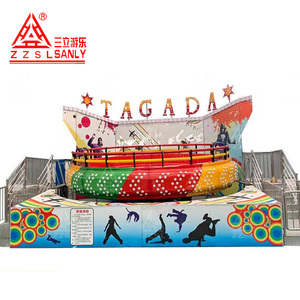 Manège Tagada 24 places avec plateau tournant disco pour parcs d'attractions, certifié CE, à vendre - Product Image 1
