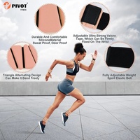 Poids de fitness en silicone personnalisés avec logo pour chevilles et poignets – Bracelets d'entraînement portables en silicone pour poignets et chevilles 1LB 2LB 4LB