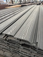 156*21mm PE Co-extrudé Wpc Panneau Mural Extérieur Revêtement Mural Étanche Bois Plastique Composite Panneaux Muraux