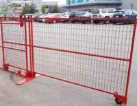 Clôture temporaire de chantier extérieure, panneaux de clôture en treillis soudé, 6 pieds, en acier galvanisé et thermolaqué pour le Canada