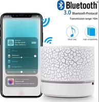 Altavoz Inalámbrico Portátil Mini de Alta Calidad con Puerto USB y TF, Caja de Música con Luz LED de Colores para Interiores y Exteriores