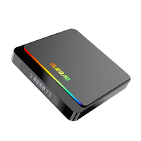 Nouveau brevet amlogic S905 X4 android 11 4K dynamique programmable RGB light tv box avec double wifi matériel moniteur smart tv box