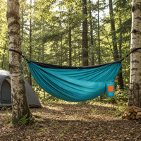 Hamac de camping portable en toile pour l'extérieur, léger et compact, lit suspendu pour les voyages, la randonnée, la pêche, la pelouse, le jardin