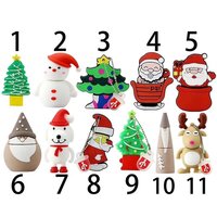 Cadeaux de Noël uniques Père Noël Nouveau 64gb 128gb Cle Memorias Clé USB Clé Disque Mémoire Pendrive Stylo Clé USB