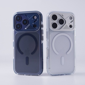 เคสโทรศัพท์มือถือใสแบบแม่เหล็กสำหรับ iPhone 17 16 Pro Max รองรับการชาร์จไร้สาย กรอบรูปโลหะ ป้องกันการกระแทก - Product Image 5
