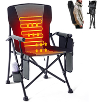 Chaise de camping pliante de luxe légère et portable, doublement chauffante, pour pique-nique, pêche, extérieur, jardin et plage, fabriquée par une usine OEM