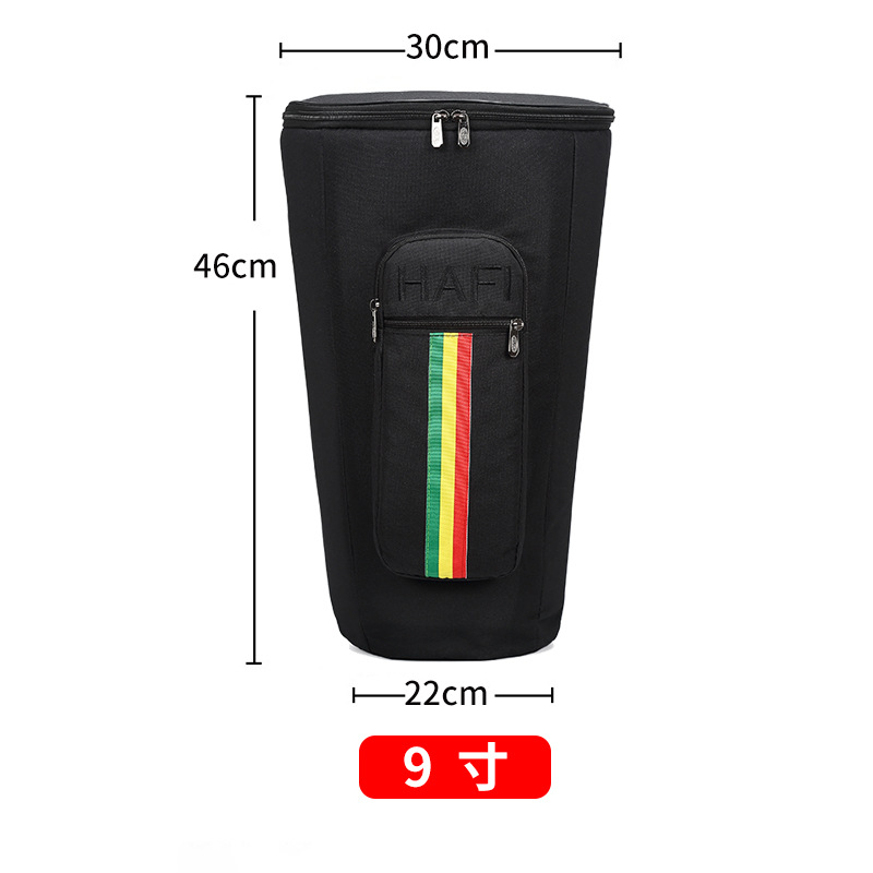 Tambour noir épaissi 9 pouces