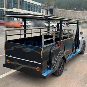 Carroza Fúnebre Negra Clásica Tipo Limusina, Hermosa Carroza Fúnebre Eléctrica Moderna de Lujo con Remolque en Venta - Product Image 4