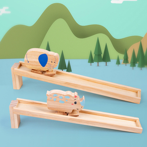 Hot New Products Pre-school Age Child Wooden Animal Inertia Walking Blocks Wholesale Dinosaur Yoys for Kids Boys Girls - Product Image 4