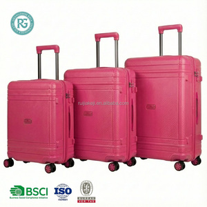 <strong>Large</strong> Capacity 20 24 28 Inch Classic Durable <strong>Black</strong> Fashionable Travel Luggage Set Waterproof Hard Shell PP <strong>Suitcase</strong> 4-Wheel - Product Image 5
