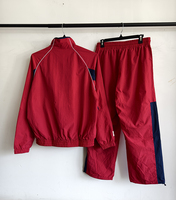Ensemble survêtement coupe-vent personnalisé avec logo, broderie réfléchissante en nylon, veste zippée légère et respirante réversible pour homme, idéale pour l'été