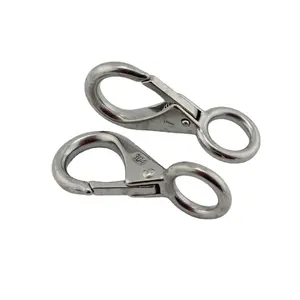 marine hardware fixed-eye snap hooks 304/316 stainless steel easy snap hook