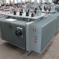 Transformateur triphasé immergé dans l'huile S13-1250kVA, certifié CE IEC 60076, 50/60Hz, entrée 10kV/11kV, sortie 400V, bobinage en couches