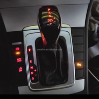 Pommeau de vitesse électronique OEM Volkswagen, pommeau de vitesse en cuir argenté à LED pour véhicules à transmission automatique sur plateforme MQB/PQ.