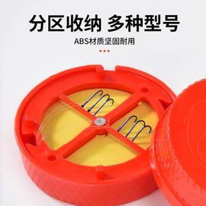 Boîte de rangement rotative pour hameçons et lignes, boîte à pêche en plastique pour la pêche en mer, en bateau, sur les rochers, étui à accessoires polyvalent unisexe - Product Image 2