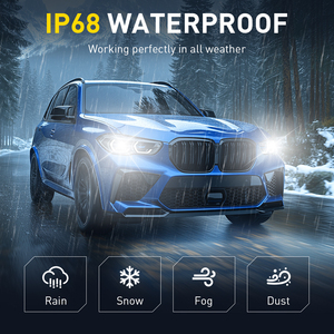 Ampoules de phare AUXITO H4 6500K 12V 18V blanches 29000lm 38W LED, compatibles avec les véhicules conduisant à gauche. - Product Image 6