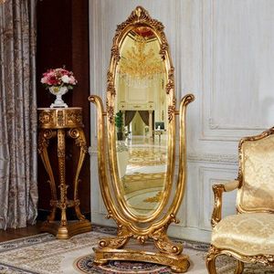 Wholesale <strong>Rococo</strong> Ornate Gold Wall <strong>Mirror</strong>, Antique Carved Decorative <strong>Mirror</strong> with Shelves for Home Hotel Bulk Orders - Product Image 2