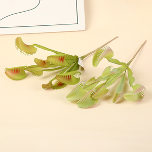 Suculentas Artificiales, Bonsái, Trampa de Moscas de Venus Falsa, Decoración de Jardín, Gazebo de Gran Tamaño, Macetas de Suculentas en Miniatura para Exteriores - Product Image 6