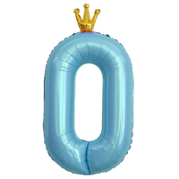 Nouveau ballon en aluminium Mylar en forme de couronne de 40 pouces pour la décoration de fête d'anniversaire à thème, vente en gros, approvisionnement en vrac