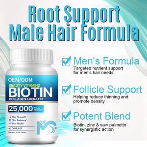 Cápsulas de Biotina de Marca Privada para el Crecimiento del Cabello con Colágeno y Vitaminas OEM ODM Suplemento Nutritivo para el Cabello para un Cabello Más Fuerte - Product Image 2