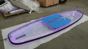 กระดานพายเรือคายัคใสอุปกรณ์โต้คลื่นน้ำพร้อมไฟ LED - Product Image 5