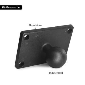 Base de bola metálica VINmounts de 1 pulgada con adaptador de bola de goma de 4 orificios, distancia entre orificios 38.5*64mm para tabletas, cámaras y teléfonos móviles. - Product Image 4