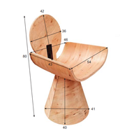 Chaises en panneaux de contreplaqué au design industriel pour la maison, le bureau, l'extérieur, le salon, la chambre, l'école, l'hôpital, les accessoires de salle de bain