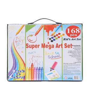 168 pezzi Set di pennelli rifornimenti di arte regali per bambini bambini pittura cancelleria acquerello penna pastello colore matita Set - Product Image 3