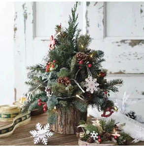 Tc रचनात्मक डिय लकड़ी रसीला पॉट फूल बर्क पॉट लकड़ी प्लांटर बॉक्स क्रिसमस के लिए उपयुक्त - Product Image 5