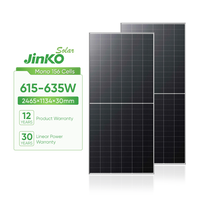 Jinko Tiger Panel surya Neo tipe-n, Panel surya silikon monokristalin 615W 620W 625W 630W 635Watt