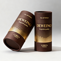 Boîte ronde en carton personnalisable, emballage en tube de papier pour cosmétiques, bougies, flacons de parfum pour produits de beauté