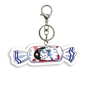 Nouveau porte-clés rectangulaire en PVC à motif de déjeuner de monstre <span class=keywords><strong>Pixie</strong></span>, design tendance et créatif, imprimé par transfert thermique Eevee, vente chaude - Product Image 5