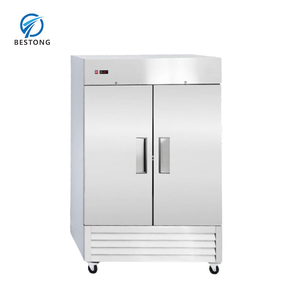 Réfrigérateur vertical commercial à double porte en acier inoxydable, refroidisseur vertical certifié pour les projets de restauration, d'hôtellerie et de traiteur AX-U - Product Image 3