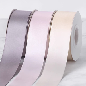 4cm 1.5 inch 100 yard trang trí ruy băng tóc pha trộn màu sắc đôi mặt đơn màu Đỏ <span class=keywords><strong>polyester</strong></span> satin Quà Tặng ruy băng cuộn - Product Image 6