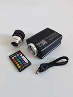 Moteur d'éclairage LED à fibre optique en aluminium 220V 16W Mini Twinkle avec contrôle par application mobile et RGBW pour éclairage de voiture effet ciel étoilé
