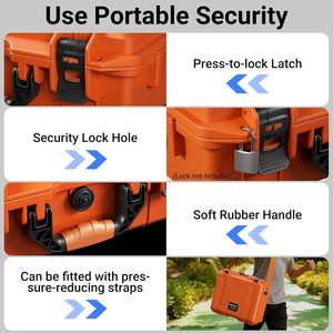 Étui rigide Premium en PP pour Starlink Mini, protection antichoc, sac de transport étanche IP67 pour Starlink Mini avec double boucle de verrouillage - Product Image 6