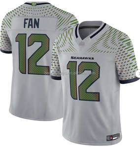 Maillots de football américain de l'équipe de <span class=keywords><strong>Seattle</strong></span> Seahawks pour les saisons 2025/26 # 11 Smith-Njigba # 12 maillots de sport pour hommes en gros - Product Image 2