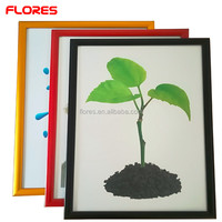 Cadre à pression pour affiche en aluminium, couleurs argent, or, rouge, blanc et noir
