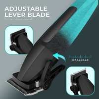 PRITECH Tondeuse à Barbe Homme Professionnelle Entièrement Métal, Machine à Couper les Cheveux Électrique