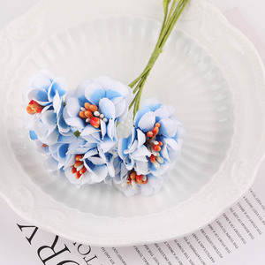 Ramo de Flores de Camelia Artificiales de Tela, Hechas a Mano, Accesorios de Joyería DIY, Decoración de Bodas, Colores Aleatorios - Product Image 4