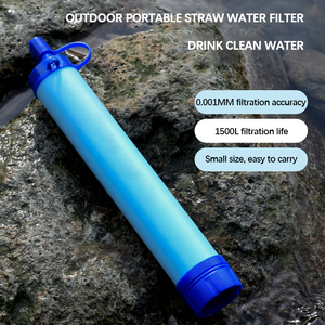 <span class=keywords><strong>Kit</strong></span> de Purification d'<span class=keywords><strong>Eau</strong></span> d'Urgence Portable pour Camping et Randonnée, 4 Pailles Filtrantes de Survie pour l'Extérieur - Product Image 2