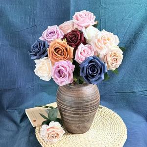 Roses artificielles en soie colorées à longues tiges, style vintage, pour <span class=keywords><strong>la</strong></span> décoration <span class=keywords><strong>de</strong></span> <span class=keywords><strong>la</strong></span> maison et <span class=keywords><strong>de</strong></span> mariage, collection automne - Product Image 2