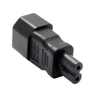 Prise IEC 320 C14 vers prise C7 adaptateur de connecteur de convertisseur de courant alternatif