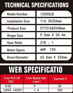 Kit de récupération tout-terrain 4x4 avec treuil électrique 12V, câble synthétique, télécommande sans fil et support de pare-chocs pour SUV et Jeep – Accessoire de <span class=keywords><strong>remorquage</strong></span> - Product Image 5