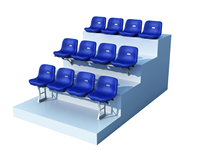 Chaises de stade en HDPE monobloc, anti-UV, parfaites pour les stades et les arènes