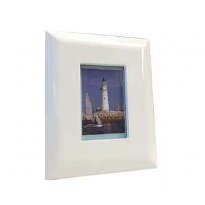 Cornice Fotografica Bianca Parzialmente Piatta 90X130, Elegante Decorazione Murale con Cornice - Product Image 2
