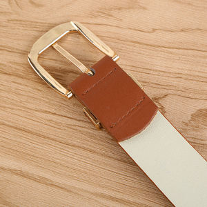2020 गर्म बिक्री फैक्टरी थोक फैशन महिला सादे बेल्ट कस्टम लोगो 100% पु लेदर महिला बेल्ट - Product Image 5