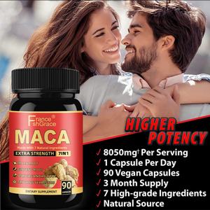 Nouvel Arrivage : Complément de Maca pour la Performance et l'Humeur, Améliore la Circulation Sanguine, 90 Capsules de Maca - Product Image 5